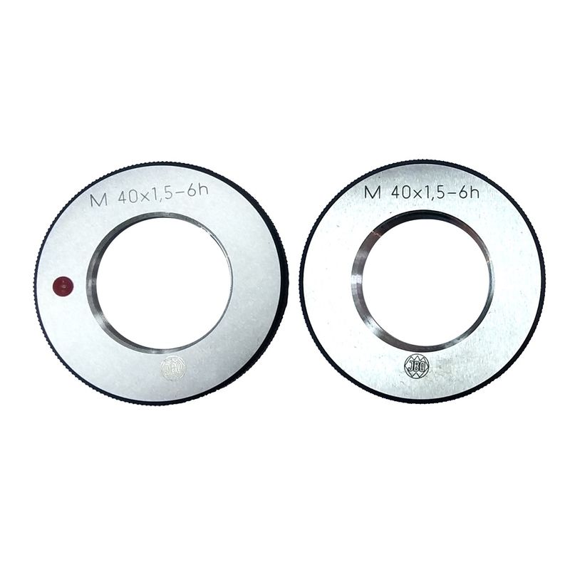 گیج برو نرو رینگی جی بی ا سایز  m40 x1.5  6h  ست دو عددی