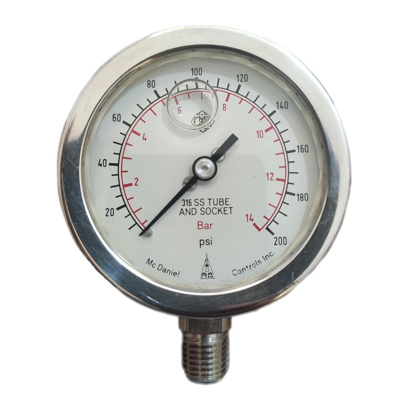 گیج فشار مک دنیل مدل 14bar 6cm