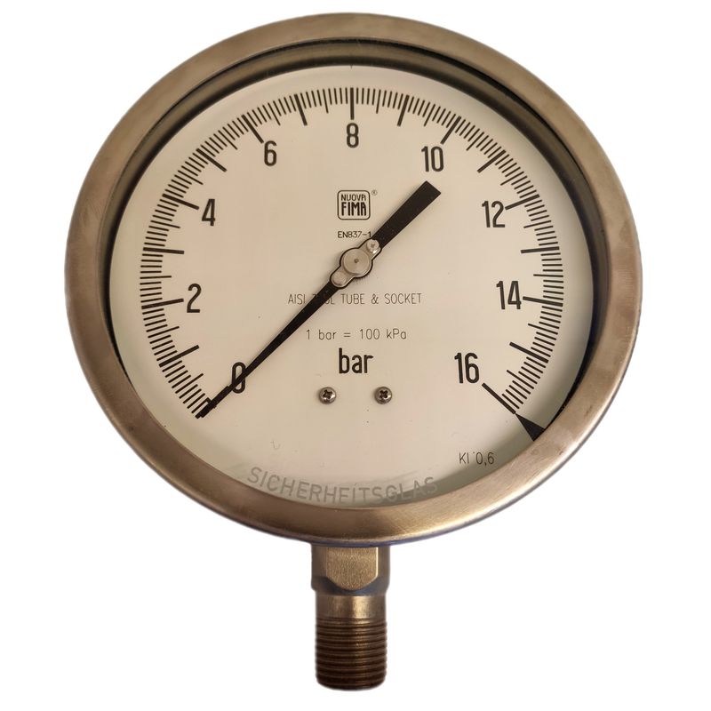 گیج فشار نووا فیما مدل 16bar 16cm