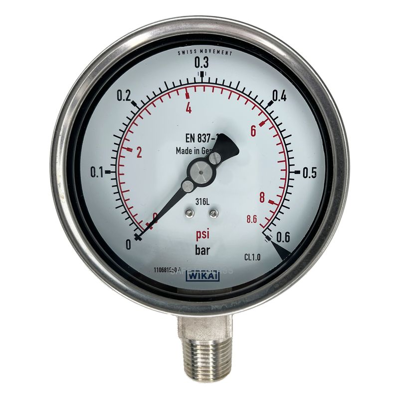 گیج فشار ویکا مدل 232.50.100.0.6bar