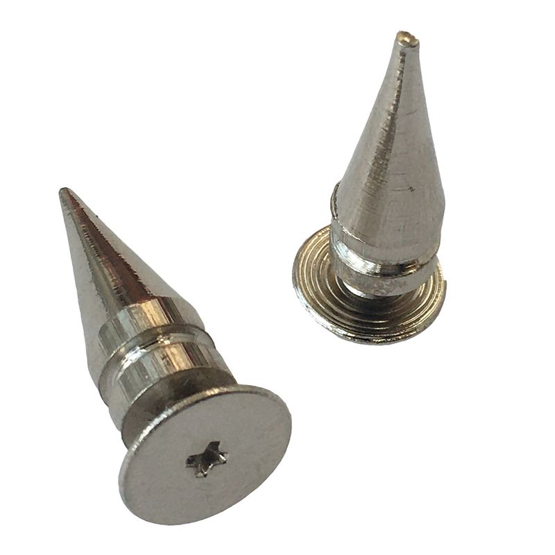 یراق اسپایک چرم دوزی مدل میخی کد spk20x2 بسته 2 عددی