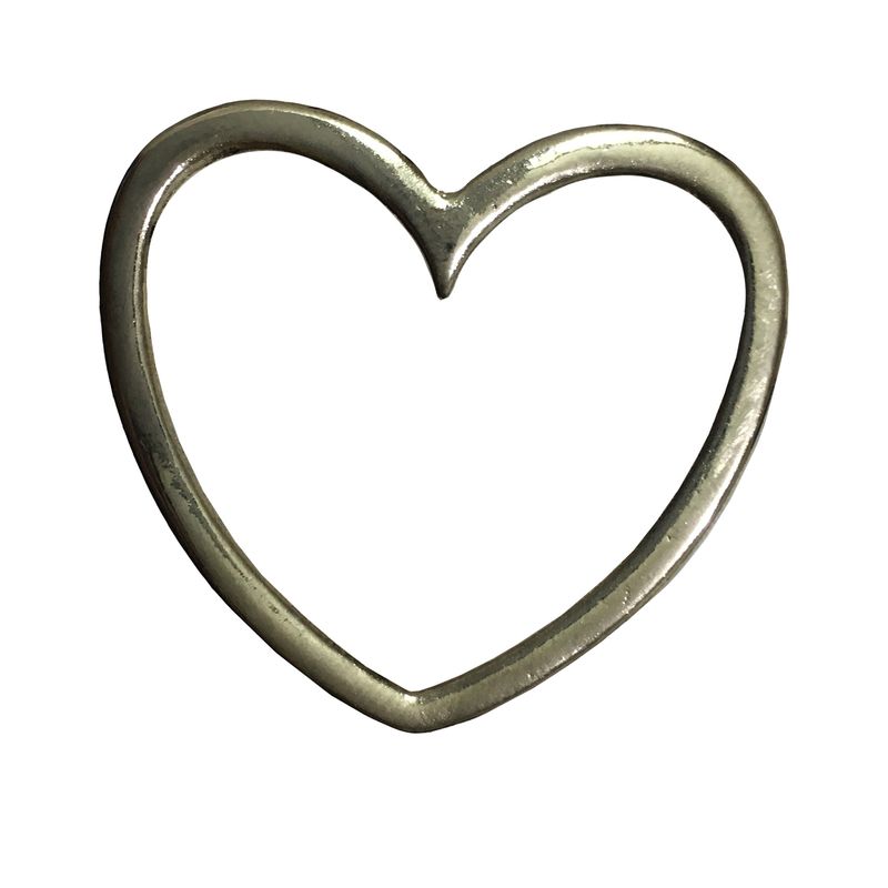 یراق چرم دوزی طرح قلب مدل heart5x بسته 5 عددی