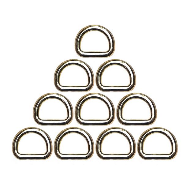 یراق چرم دوزی مدل 10xr1cm steel بسته 10 عددی