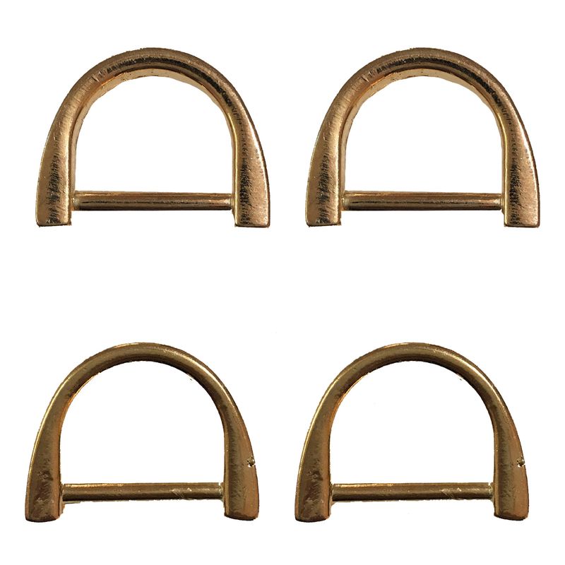 یراق کیف دوزی مدل نیم حلقه کد y 2cm r04 gld بسته 4 عددی