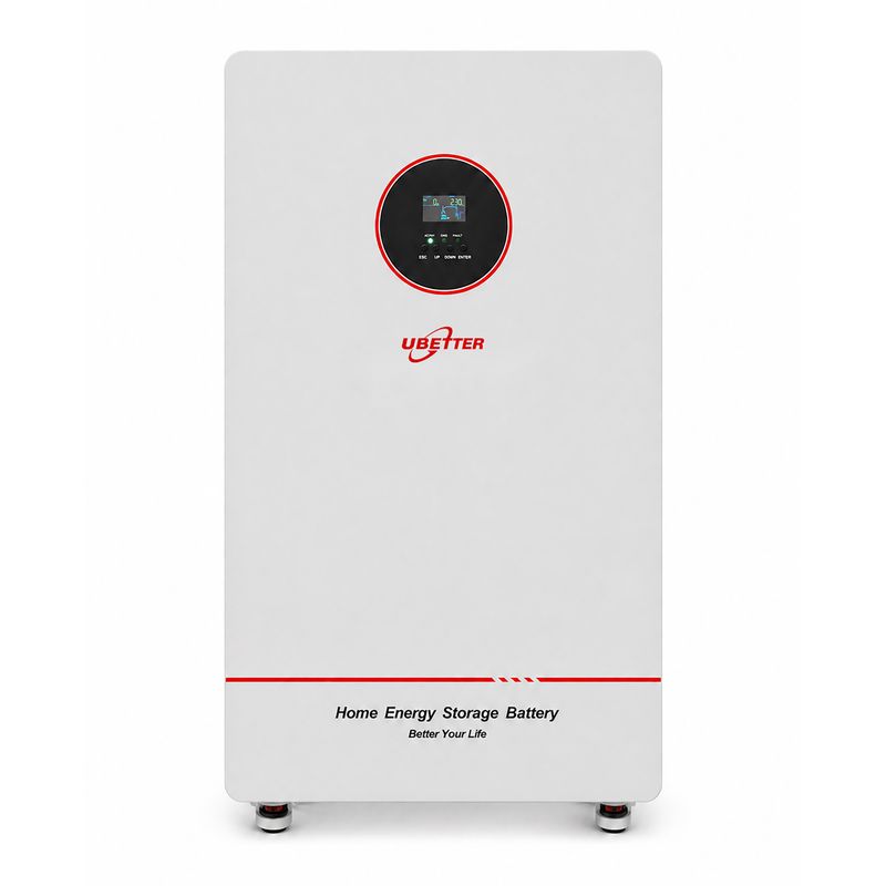 ​باتری خورشیدی اینورتر دار یوبتر مدل 11kw 15kwh ظرفیت 300 آمپر
